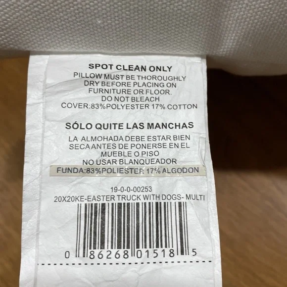 NWT.  Spring dogs, 18’ X 18”, throw pillow. - Picture 10 of 11